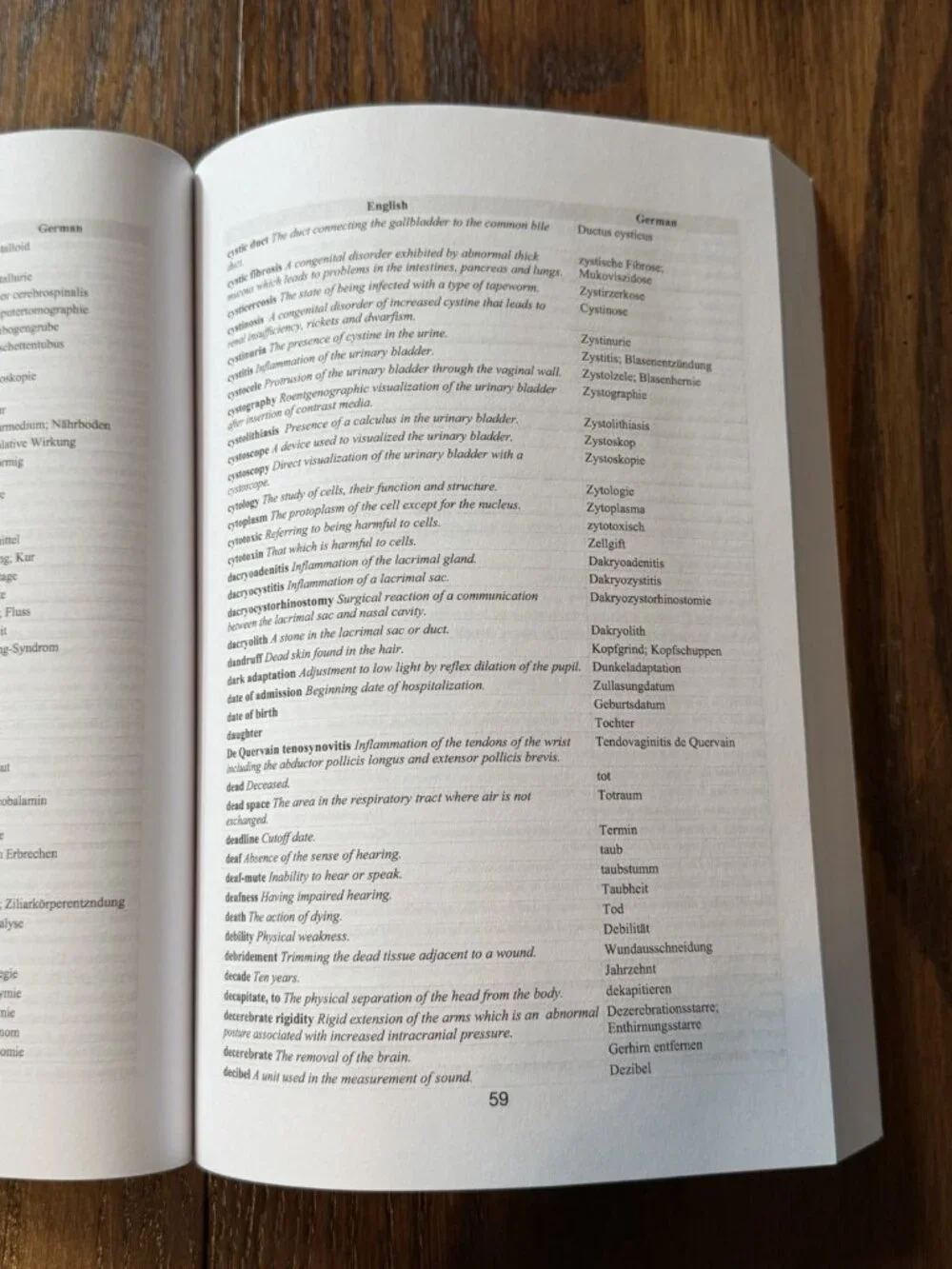 English-German Medical Dictionary and Phrasebook by A.H. Zemback (English) Paper - Picture 4 of 4